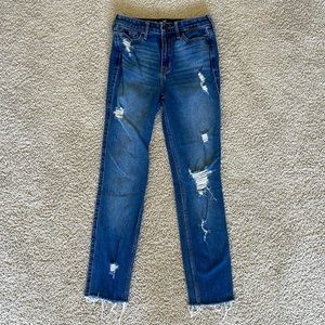 hollister high rise super kinky jeans